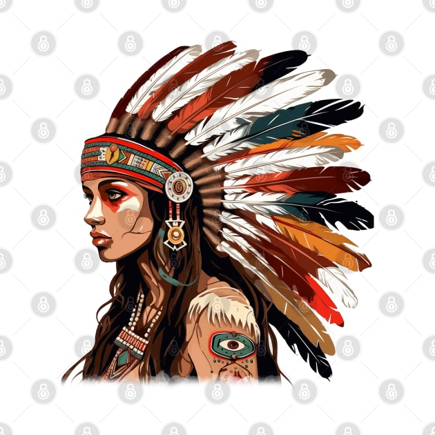 Native American Girl by Chromatic Fusion Studio