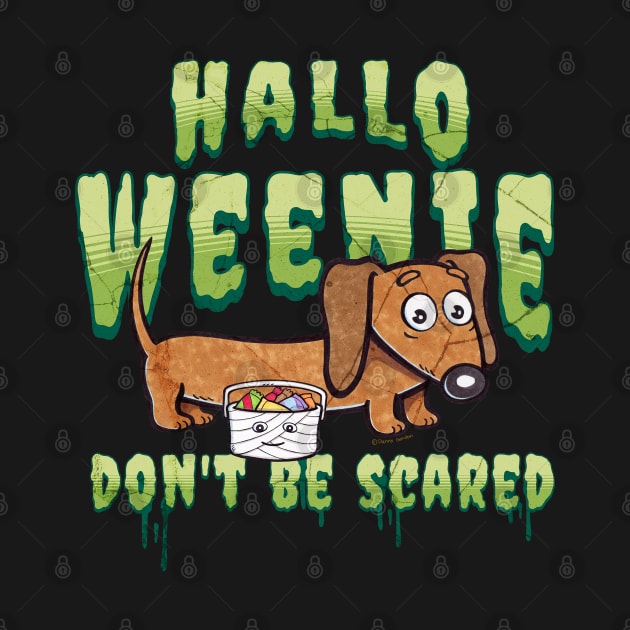 Hallo Weenie Dachshund Halloween by Danny Gordon Art