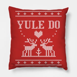 Yule Do Ugly Holiday Sweater Pillow