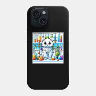 CATS AND THE CHEMISTRY LABORATORY Phone Case