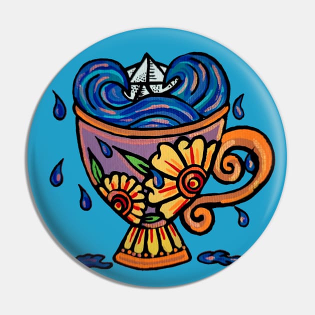 Sip of the Sea Pin by Art by Rory 