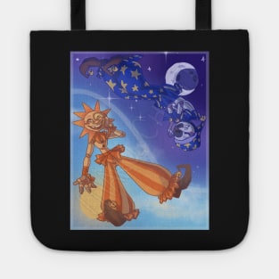 SunnyDrop and MoonDrop cartoony version Tote