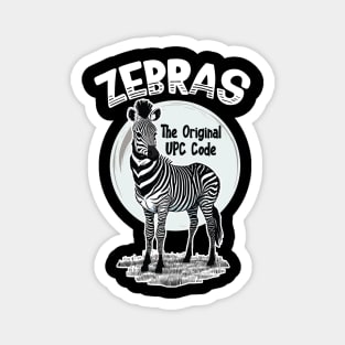 Zebras - The Original UPC Code Magnet