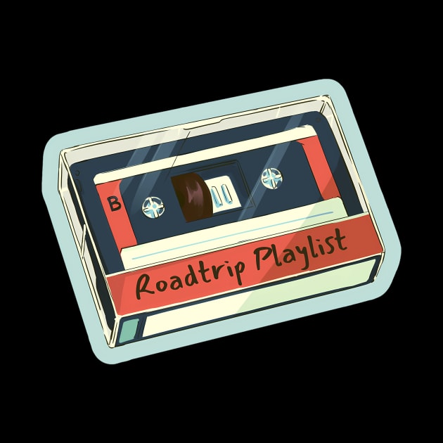 Roadtrip Playlist Cassette Tape Music Mix Tape by keng-dela