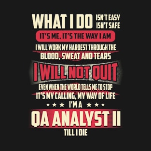 Qa Analyst Ii What i Do T-Shirt