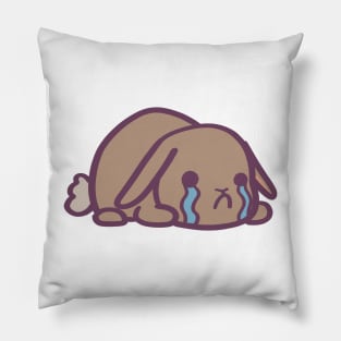 Crying Bunny Rabbit Pillow