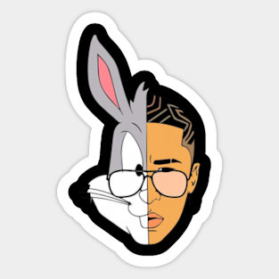 Bad Bunny With Bugs Stickers Teepublic