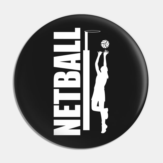Stylish Netball Pin by idlei