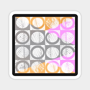 Circles And Squares Magnet