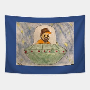 Baker Mayfield leaves Cleveland in UFO! Tapestry