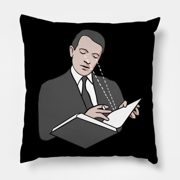 Deleuze Reading - Philosophy of Gilles Deleuze (Rhizom etc.) Pillow by isstgeschichte