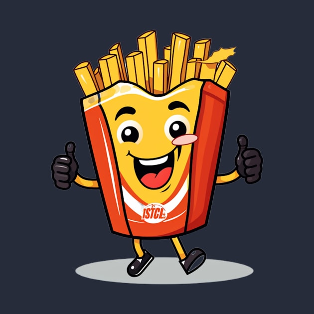 kawaii french fries T-Shirt cute potatofood by nonagobich