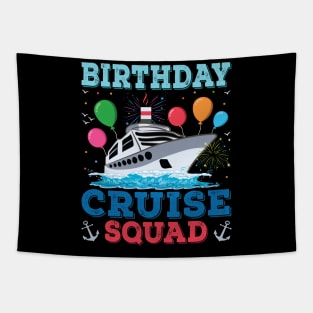 Birthday Cruise Squad Birthday Party Tee Cruise Squad 2023 Tapestry