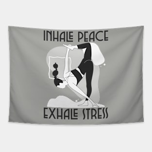 Inhale Peace, Exhale Stress Tapestry