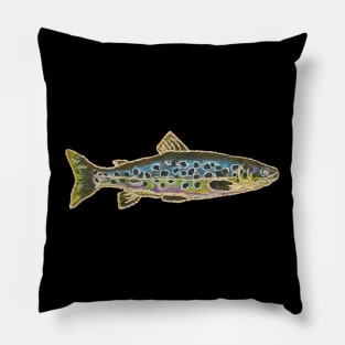 Fishes in Stitches 018 Trout Pillow