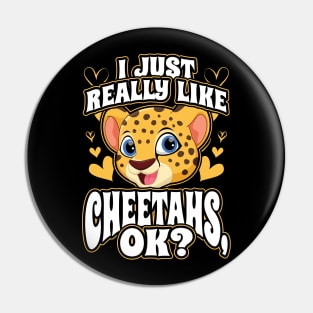 I just really like cheetahs ok Pin