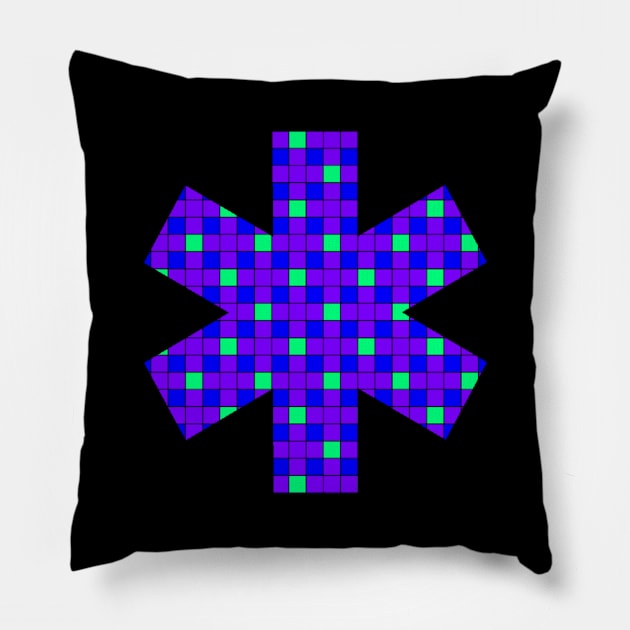 Asterisk artistic design Pillow by MICRO-X