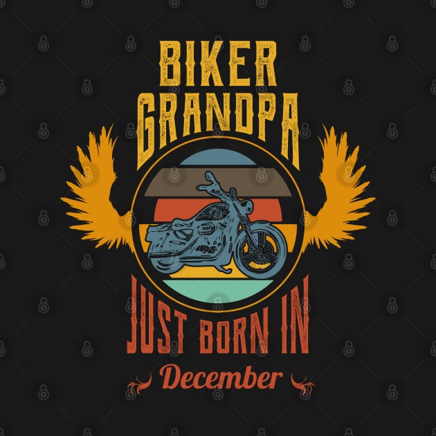 Biker grandpa just born in december by Nana On Here