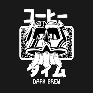 Dark Brew Robot: Coffee Time T-Shirt