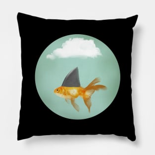 Goldfish Under a Cloud with a Shark Fin Pillow