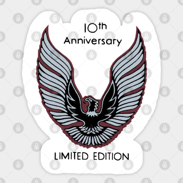 1979 10th Anniversary Firebird Trans Am Logo Firebird Sticker Teepublic