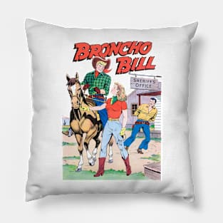 Broncho Bill Prisoner Cowboy Western Retro Comic Pillow