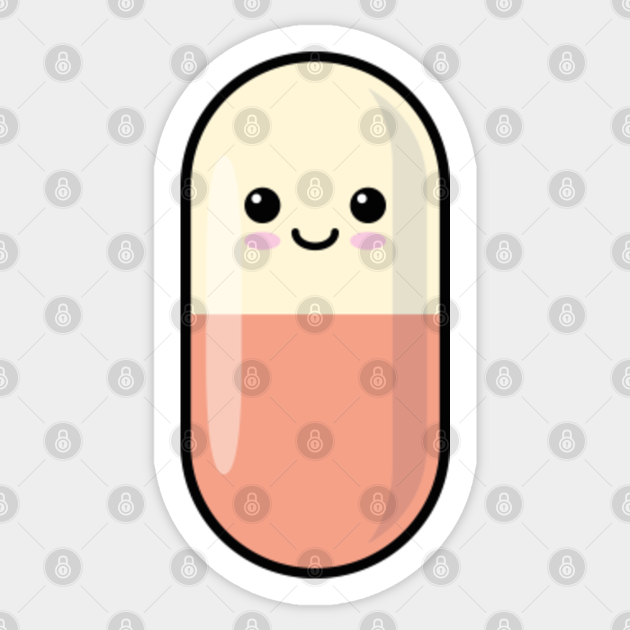 Happy pill - Pills - Sticker | TeePublic