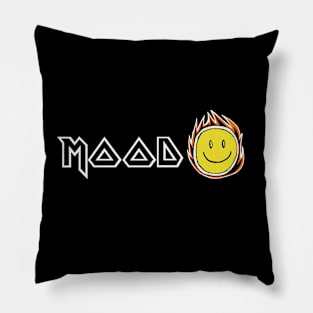 Mood: Fire Smiley Pillow