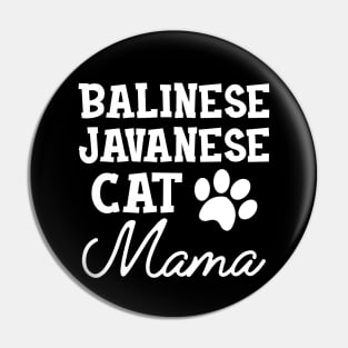 Balinese Javanese Cat Mama Pin