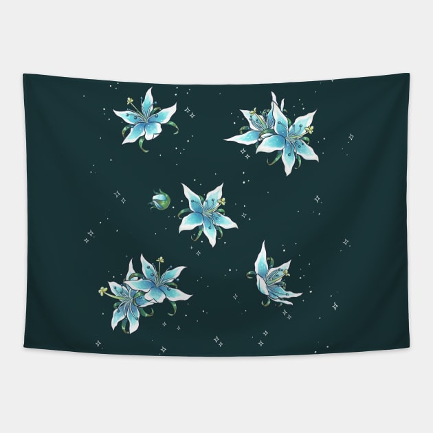 Silent Princess Pattern Tapestry by DafinArt