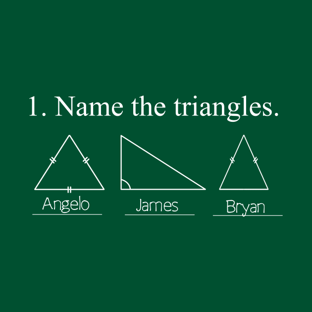 Name the Triangles Sarcastic Funny Design by ckandrus