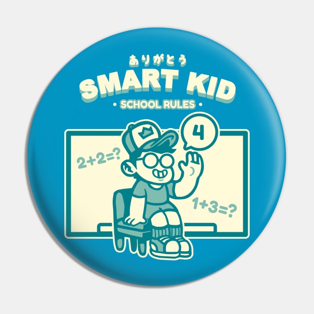 Smart Kid Pin by arigatodesigns