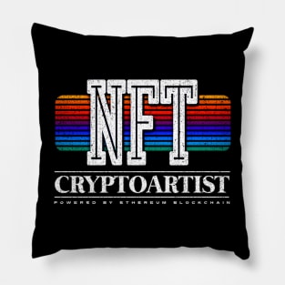 Nft Cryptoartist 80s vibes Pillow