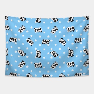 Cute pattern | panda drink milk Tapestry