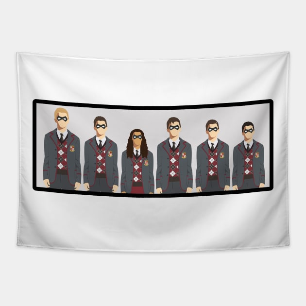 Umbrella Academy Tapestry by TeeOurGuest