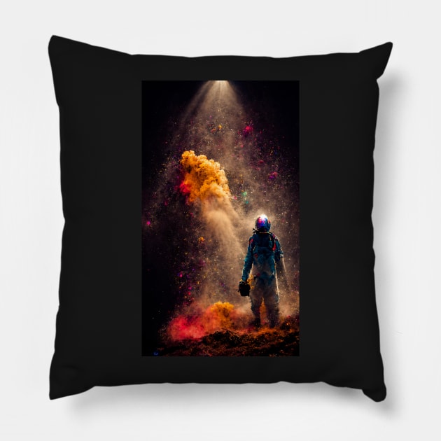 The first man on mars Pillow by ai1art