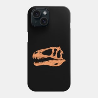 Acrocanthosaurus fossil skull Phone Case