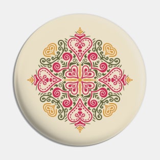 Heart Mandala Pin