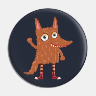 fox monster Pin