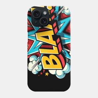 Explosive Echoes: 'BOOM!' in Classic Comic Style Phone Case