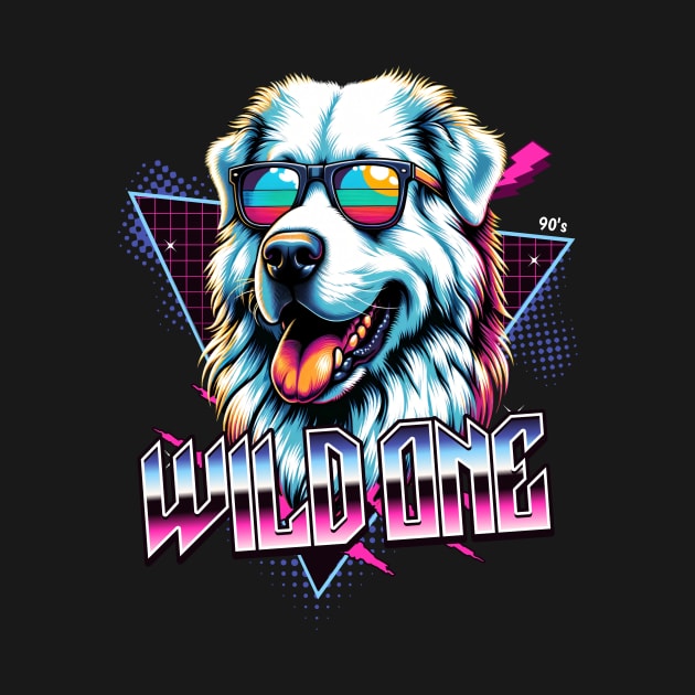 Wild One Pyrenean Mountain Dog by Miami Neon Designs