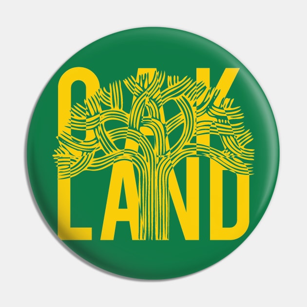 Oakland Tree Pin by mikelcal