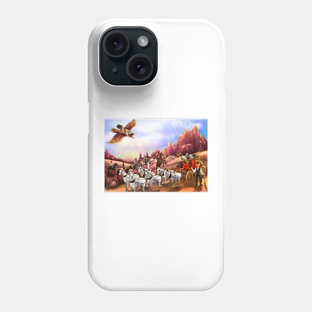 The Stagecoach Robbery Phone Case by reynoldjay