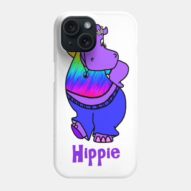 Hippie Hippo Phone Case by imphavok