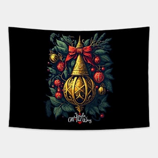 Jingle All The Way Golden Bells Tapestry