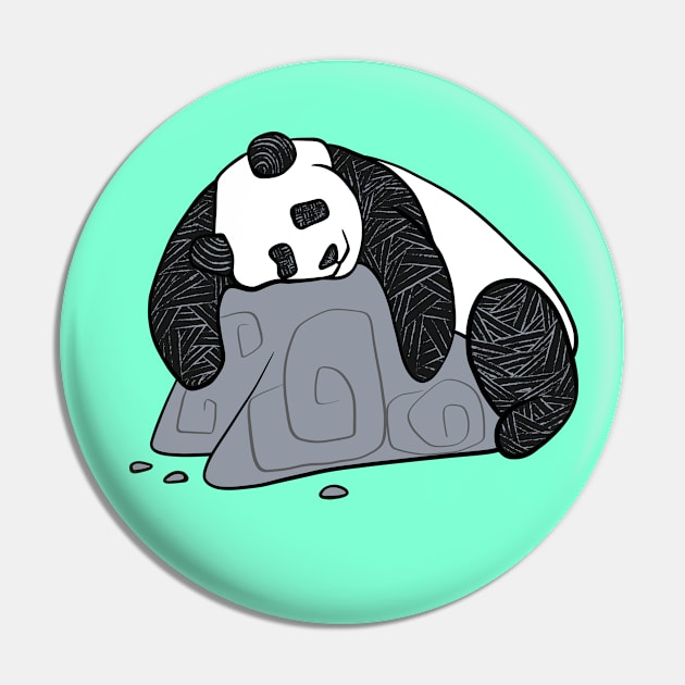 Cute Panda with Unique ornaments Pin by Caving Designs