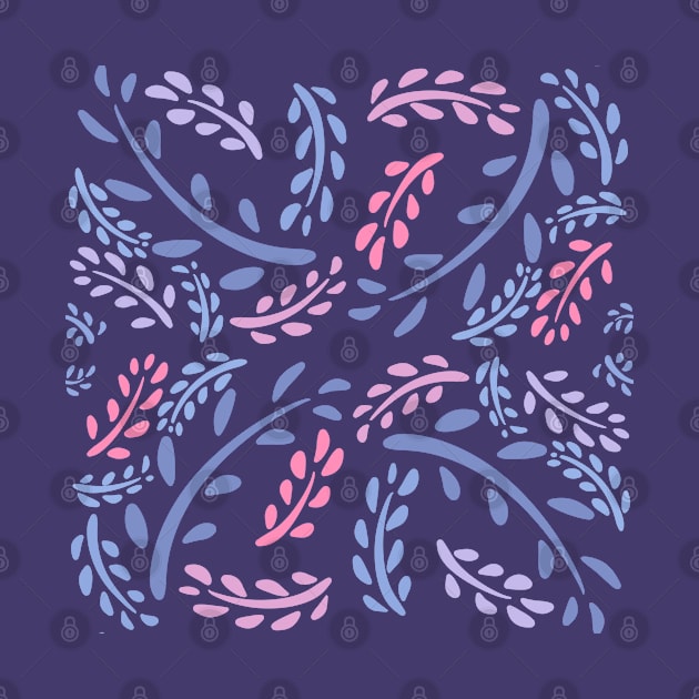 Lavender Leaf Pattern by jastinamor