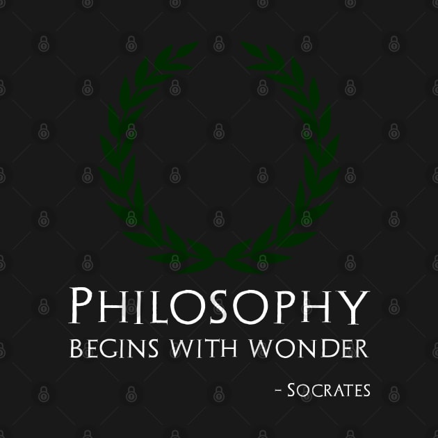 Ancient Greek Philosopher Socrates Quote On Philosophy by Styr Designs