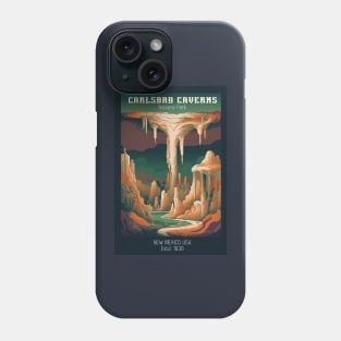 Carlsbad Caverns National Park Vintage Travel  Poster Phone Case