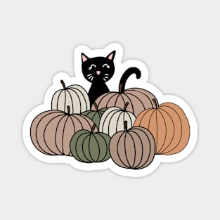 Pumpkin Cat Magnet